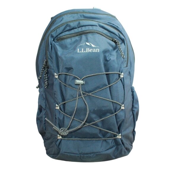 LL Bean Big Kids Comfort Carry Laptop Pack 30L School Hiking Backpack Navy - Picture 1 of 11